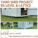 Re-Level & Lattice | Keep critters OUT and make your shed look GREAT!