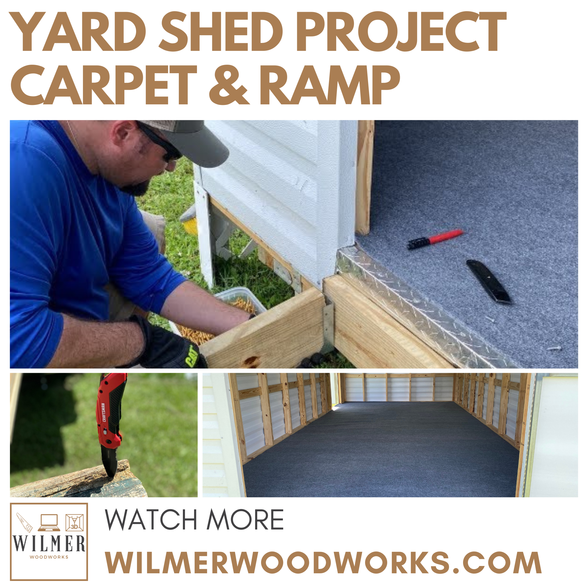 Installing Outdoor Carpet & Building a much-needed Ramp to my Yard Shed 1 Installing Outdoor Carpet & Building a much-needed Ramp