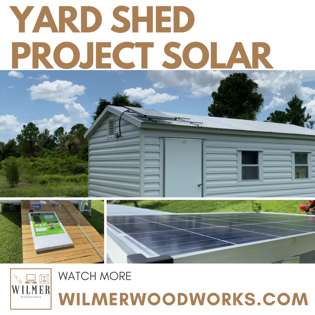 Installing Solar Power to Yard Storage Shed