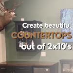 Create Beautiful Countertops out of 2×10’s