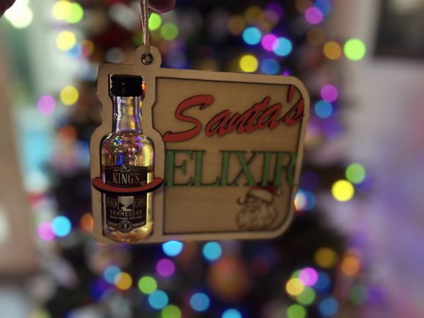 Mini Bottle Holder Christmas Ornament – Festive and Fun Holiday Décor - Image 2