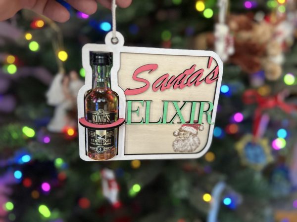 Mini Bottle Holder Christmas Ornament – Festive and Fun Holiday Décor - Image 3