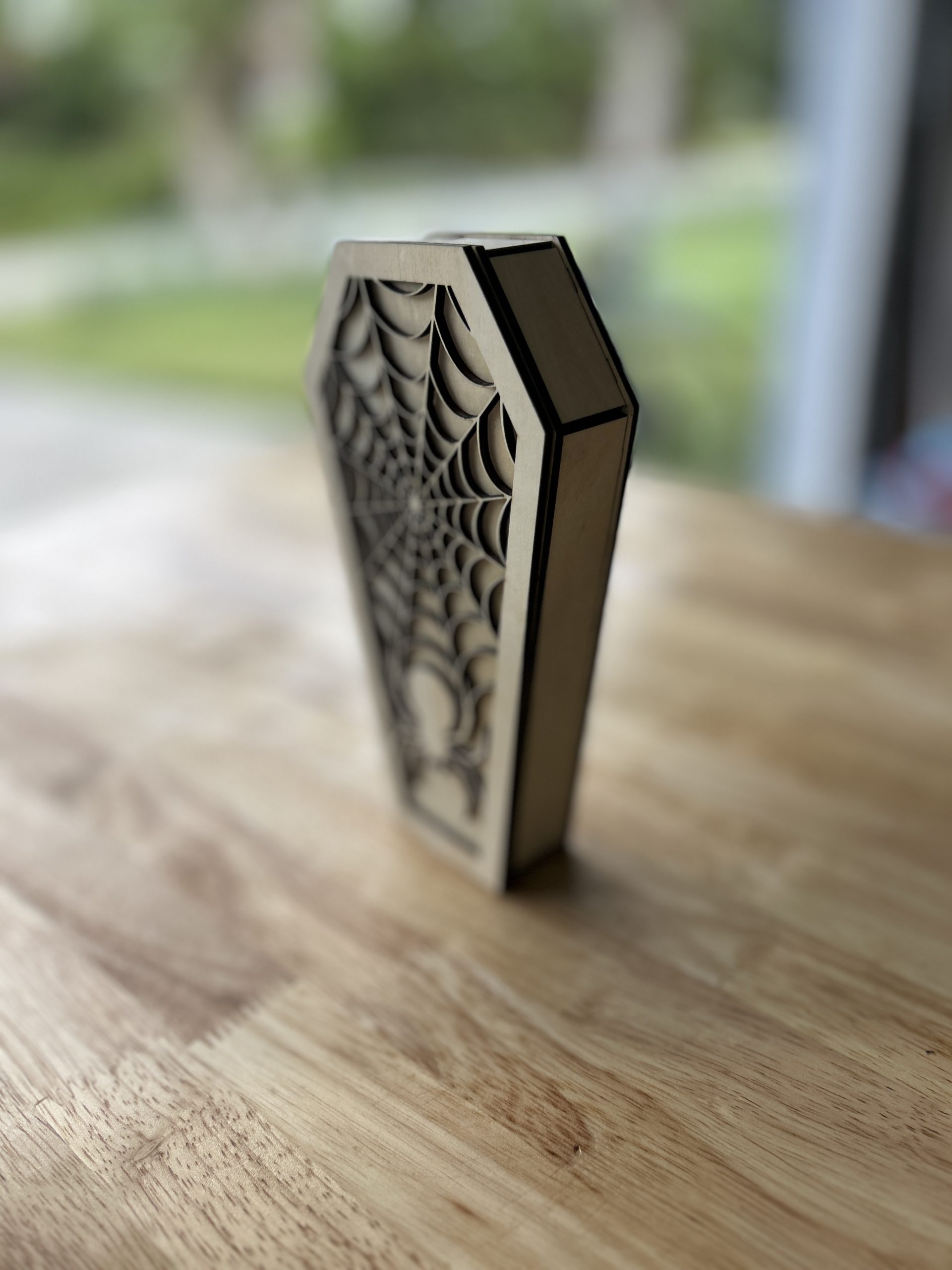Halloween Laser Cut Candy Box SVG – Coffin Design with Spider Web Lid for XTool & LightBurn 7 Halloween Laser Cut Candy Box SVG – Coffin Design with Spider Web Lid for XTool & LightBurn - Image 7