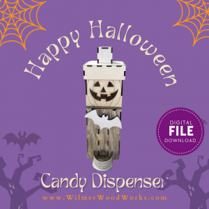 Laser Cut Candy Dispenser SVG File – Halloween Decor, LightBurn Ready