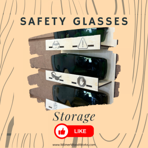 Laser Safety Glasses Holder SVG File – Wall Mounted Organizer for 3 Glasses | WeCreate, xTool, LightBurn
