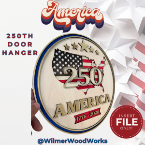 America 250 Wall Sign – Celebrate 250 Years of Freedom
